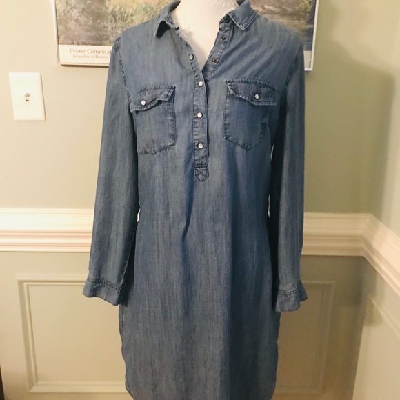 Boden Dresses & Skirts - Boden Shirt Dress w/Belt  Popover Snap Top SIZE 10